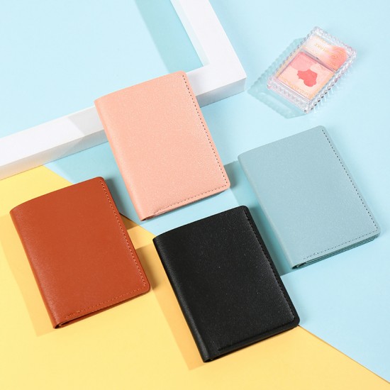 Best-selling foreign trade style, simple small wallet, multi-functional card slots, integrated bill compartment, anti-magnetic leather wallet