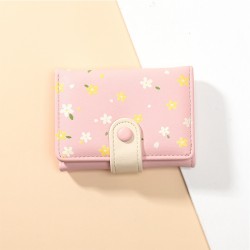 Best-Selling Korean-Style PU Wallet, Simple and Cute Fruit Student Coin Purse, Fashionable Print Short Women's Wallet and Card Holder