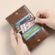 Hot-selling women's card holder, an ultra-thin, compact bank ID card holder, a driver's license holder, and a men's leather anti-demagnetic card holder