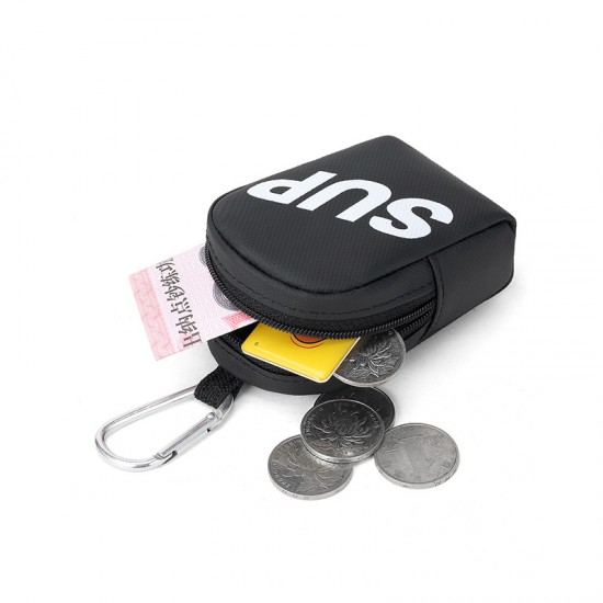 New Trendy Small Square Bag with Lettered Key Holder for Men and Women, Small Bag for Children, Multi-functional Earphone and Coin Storage