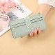 Best-selling ultra-thin wallet for foreign trade, cross-border creative bi-fold wallet, ID and coin storage, solid color wallet.