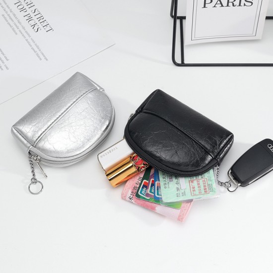 2025 hot-selling retro zipper coin purse, compact and exquisite key storage bag, mini clutch, card holder and coin purse