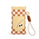 Cute cartoon glasses bag with a drawstring for women, a portable dopamine glasses storage bag for myopia