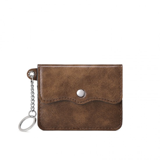 Anti-theft card holder with multiple card slots for credit cards, premium ID slot for driver's license, anti-demagnetization niche coin purse for women