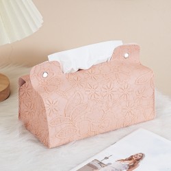 High-quality rattan home pattern buttons, light luxury dining ornament, rectangulatissue box, high-end tissue holder.