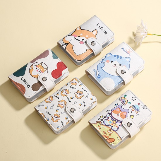 Hot-selling cartoon card holder for women, personalized portable multi-slot driver's license holder, anti-demagnetization bank card holder, coin purse