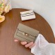 Women's wallet, small wallet, luxury style, ins Small folding wallet, short clutch, cross-border wallet