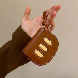 New accordion card holder for women with multiple card slots, large capacity, and a cute zippered student coin purse.