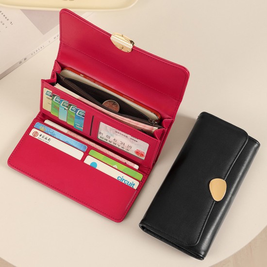 New Women's Wallet, High-Quality Niche Genuine Leather Coin Purse, Card Holder, Wallet, and Simple Clutch for Women