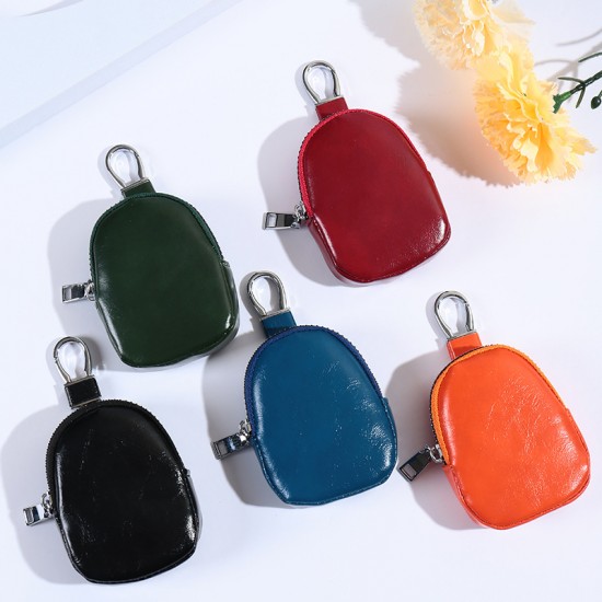 Japanese mini shell bag, data cable storage bag, and leather data cable storage for men, including an outdoor waist bag.