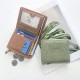 Factory-direct retro small wallet with an Instagram-style short design for women, a fresh, European and American style. Folding, simple, and artistic, with a buckle.