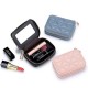 Soft leather in Fashionable earphone bag with diamond pattern, simple and portable lipstick bag, mini cosmetic bag, lipstick and coin purse