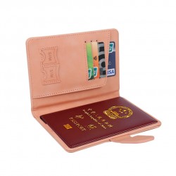 new RFID passport holder, simple buckle, short passport holdefomen and women, international travel ticket holder, card holder.