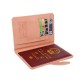 2024 new RFID passport holder, simple buckle, short passport holder for men and women, international travel ticket holder, card holder.