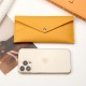 Cross-border RFID Anti-theft Women's Wallet, New Litchi-grain Soft Leather Long Envelope Bag, Slim and Simple Clutch