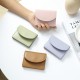 New fashionable women's wallet, short, solid-color card holder, high-end, compact, and simple, cross-border coin purse.