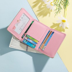 hot-selling tri-fold wallet, macaron ripple, fashionable student coin purse, versatile wallet and card holdefowomen