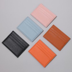 in-stock anti-demagnetization leathecard holder, creative portable multi-card slot, large-capacity RFID card holder