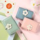 2024 wallet gift, women's short, cute, small flower-themed, Korean-style, influencer-inspired coin purse, dropshipping available.