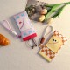 Cute cartoon glasses bag with a drawstring for women, a portable dopamine glasses storage bag for myopia