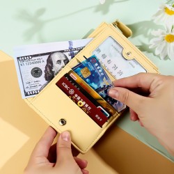 Simple embroidered mini coin purse fostudents, a creative wholesale card holder, and a multifunctional wallet with a stylish design