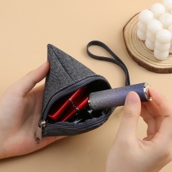 Creative felt coin purse, felt rice dumpling bag, wholesale in bulk, simple solid colocoin purse, compact and convenient storage bag