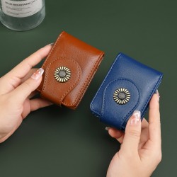 Small women's cosmetic bag, portable makeup case with mirror, lipstick case, influencer storage bag, mini women's bag