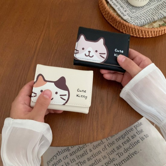 Cross-border hot new short wallets, wholesale, Japanese-printed, fashionable and versatile.