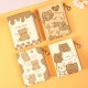 New female student cartoon bear short zipper wallet, wallet, card holder, compact and fresh coin purse