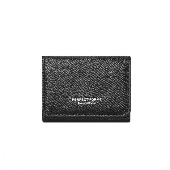 Best-selling solid color women's short wallet, simple, multi-slot, large-capacity card holder, multifunctional men's coin purse