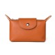 New leather coin purse for women, stylish snap-button zipper key bag Creative retro compact portable coin purse