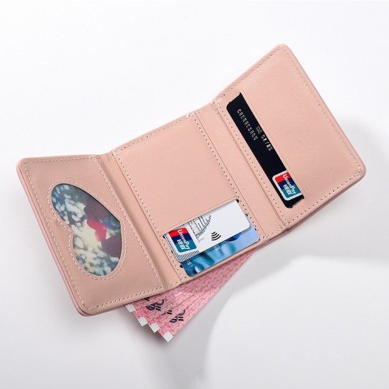 Best-Selling Korean-Style PU Wallet, Simple and Cute Fruit Student Coin Purse, Fashionable Print Short Women's Wallet and Card Holder