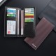 Lightweight men's long carbon fiber wallet, vintage three-in-one anti-magnetic, multi-slot card holder ID Holder