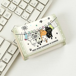 New graffiti coin purse. Cute, portable bag with large capacity, student-friendly mini women's short ID bag with a stylish design.