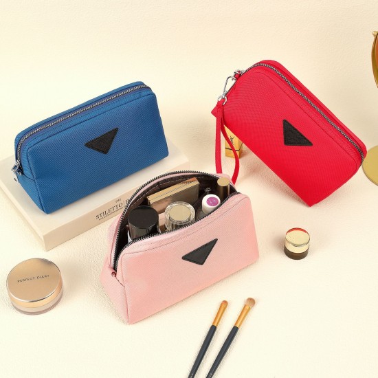 Cross-border hot-selling nylon mini cosmetic bag, portable, buckle-style bag for outdoor travel, fashionable and multifunctional pouch