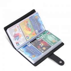 Large-capacity, anti-demagnetization, anti-theft card wallet for men and women, card storage bag with multiple card slots, business card holder