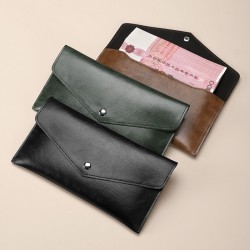 New women's wallet, long, thin clutch, simple and stylish, large-capacity soft leather wallet, phone bag