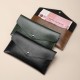 New women's wallet, long, thin clutch, simple and stylish, large-capacity soft leather wallet, phone bag