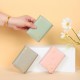 2024 new short folding wallet for women, compact, Korean-style, cute student cartoon bear, thin storage.