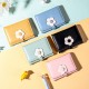 Wallet gift: 2023 women's short wallets with cute small floral designs, fresh Korean-style influencer coin purses, dropshipping.