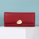 Cross-border hot selling fashion women's wallets, classic lychee-patterned tri-fold wallets, long clutches.