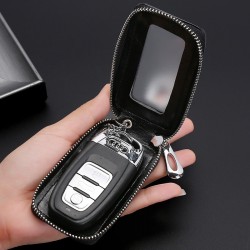 New High-end Mirror Window Car Remote Control Zippered Key Holder, Exquisite Vintage GM Car Key Holder Car keys