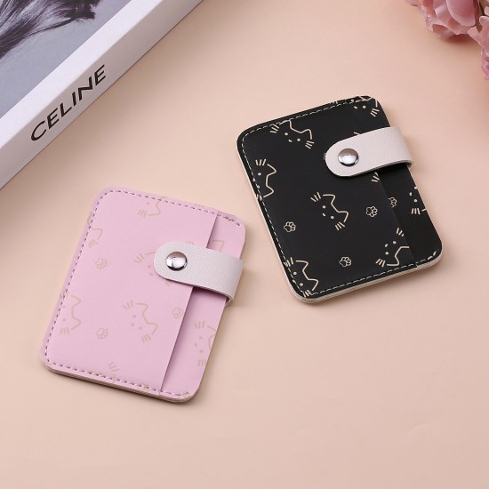 Cross-border Ready-to-Stock Card Holder, Large Capacity, Small Card Holder, Multiple Card Slots, Women's Compact Leather PU Card Holder, Wholesale