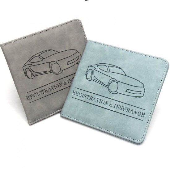 US driver's license holder, car insurance document folder, short leather motorcycle license holder.