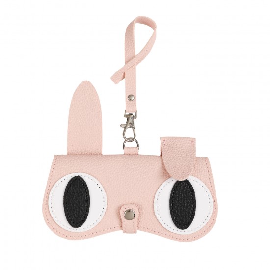 Ins, cute, cartoon-themed glasses case, portable for men. Women's sunglasses storage bag, protective case, glasses bag charm