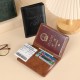 Cross-border leather passport case, cowhide-finished passport holder, large-capacity, multiple card slots, ID holder, RFID anti-theft card holder