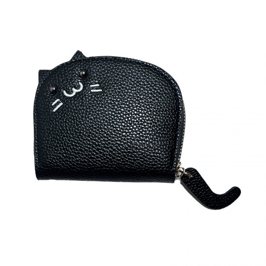 2024 new model for women, cute cat card holder, small, internet celebrity-inspired, high-end cartoon coin purse with multiple card slots.
