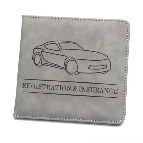 US driver's license holder, car insurance document folder, short leather motorcycle license holder.