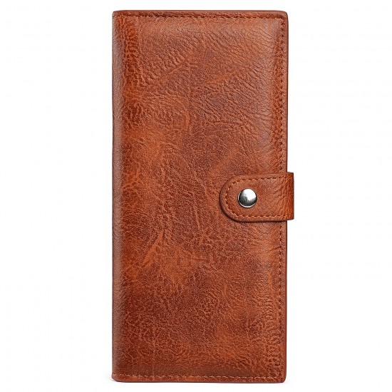 Cross-border luxury long bi-fold women's wallet, simple zippered, multi-slot coin wallet for foreign trade