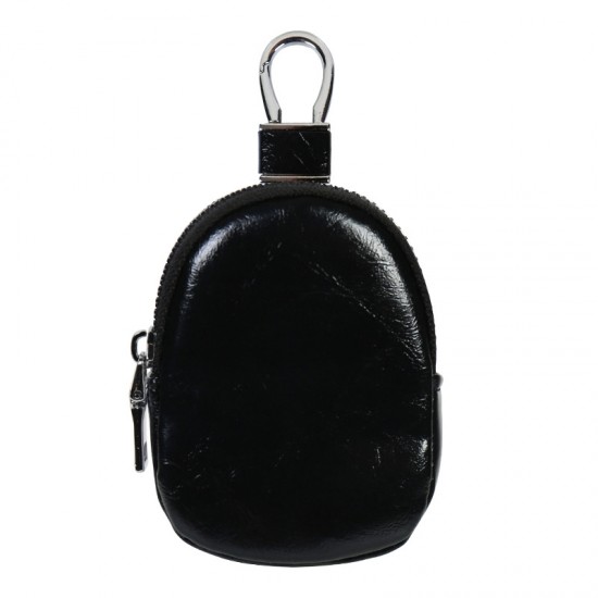 Japanese mini shell bag, data cable storage bag, and leather data cable storage for men, including an outdoor waist bag.